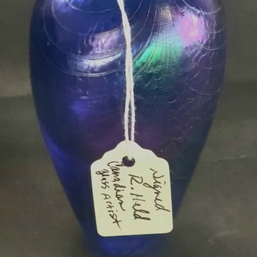 Robert Held Art Glass Bud Vase - Signed